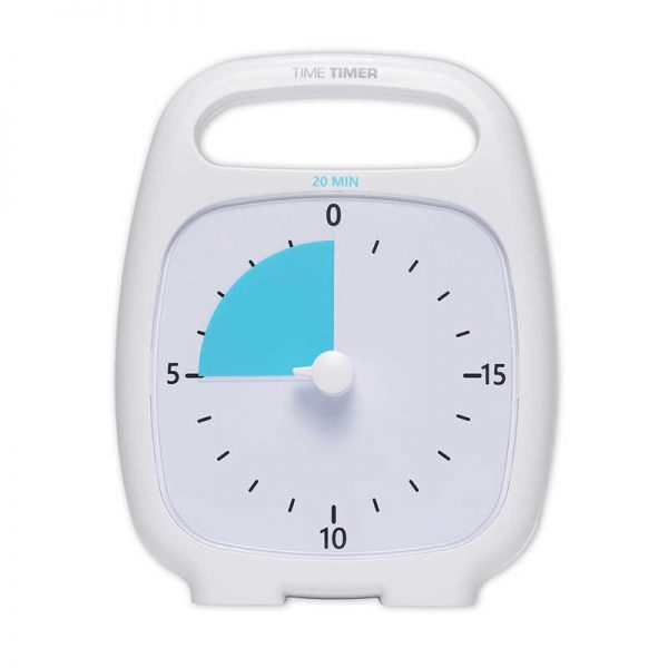 Time Timer® Plus®, 20 Minute Timer, White