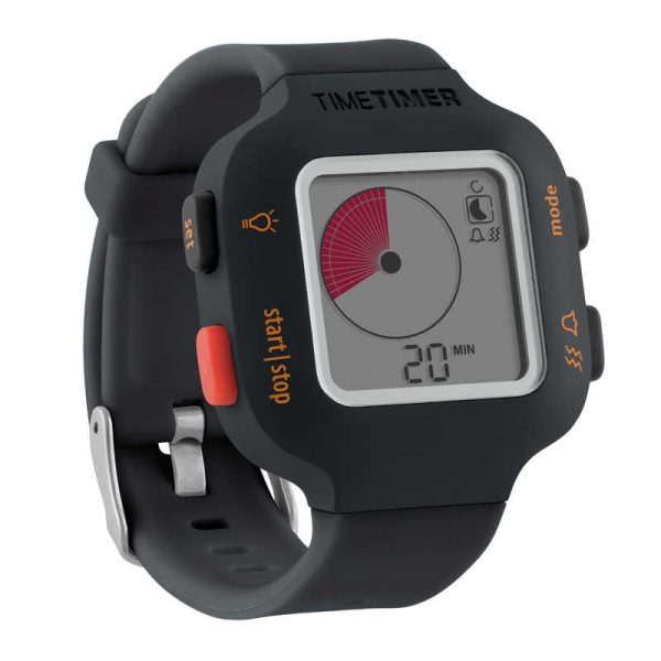 Time Timer® Watch PLUS®, Watch Timer, Small, Charcoal