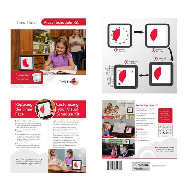 Time Timer® Visual Schedule Kit for the Time Timer® 8" or 12"