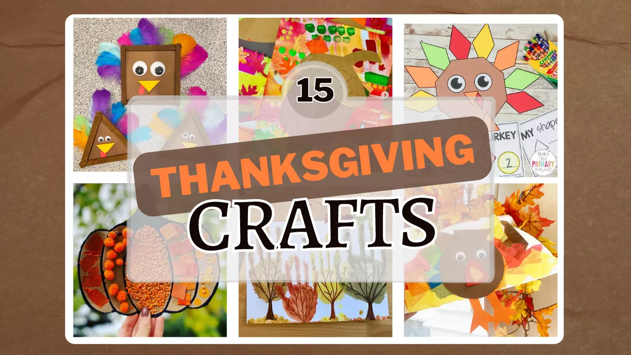 15 Thanksgiving Crafts for Preschool & Turkey Handprint Ideas