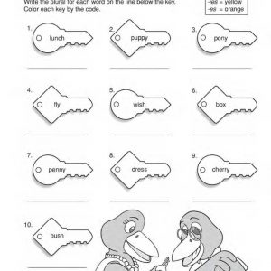 That’s the Key! – Plural nouns Worksheet by The Education Center TEC47032