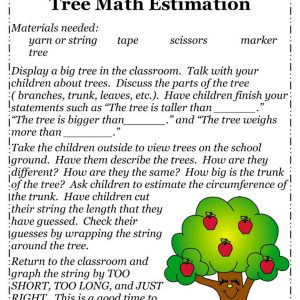 Tree Math Estimation by Frog Street Press, Inc – Math Volume 4