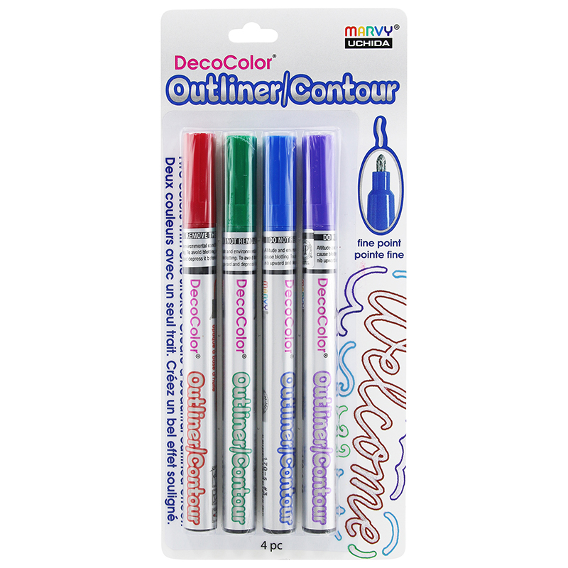 Deco Color Outliner Paint Marker | Fine | Set of 4 Deco Color Outliner Paint Marker | Fine | Set of 4