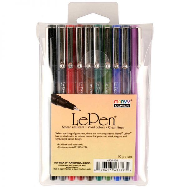 Marvy Uchida® LePen®, Dark, 10 colors