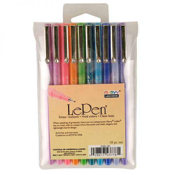 Marvy Uchida® LePen®, Bright, 10 colors