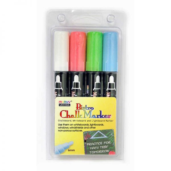 Marvy Uchida® Bistro Chalk Markers Broad Tip, Set of 4