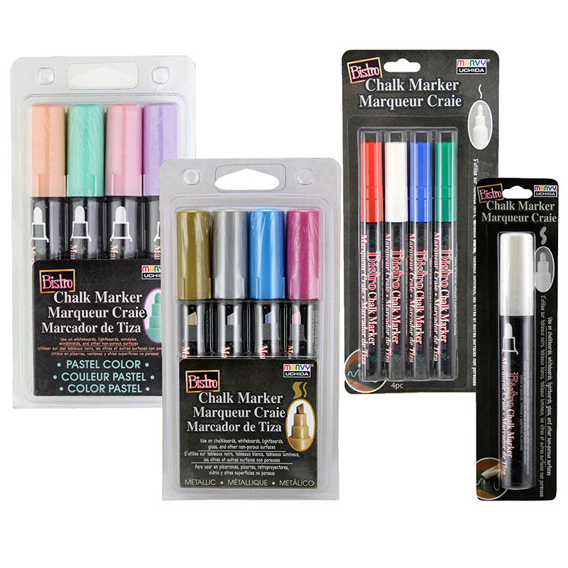 Uchida Bistro Chalk Marker Set 2/Pkg White