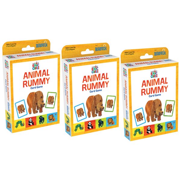 Briarpatch The World of Eric Carle™ Animal Rummy Card Game, Pack of 3