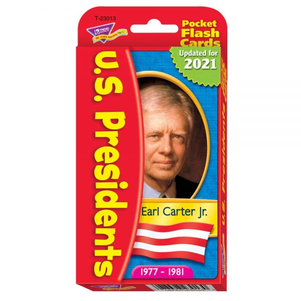 TREND U.S. Presidents Pocket Flash Cards