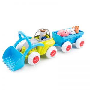 VikingToys Tractor with Trailer & Animals