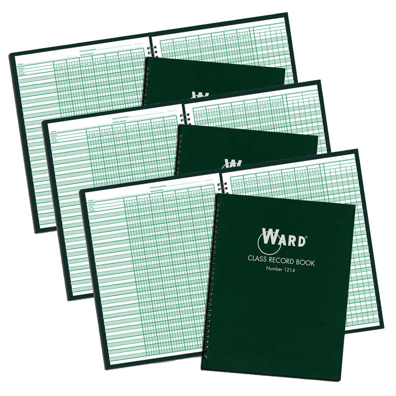 TeachersParadise Ward® Class Record Book, 1214 Week Grading Periods