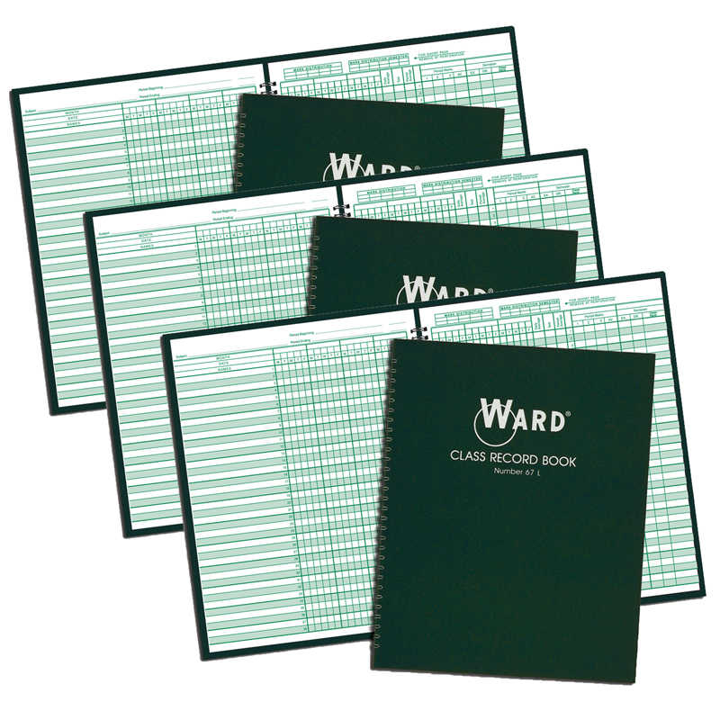 TeachersParadise Ward® Class Record Book, 67 Week Grading Periods