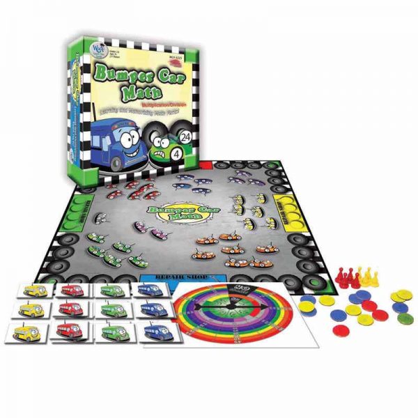 WCA Games That Teach! Bumper Car Math Game, Multiplication/Division