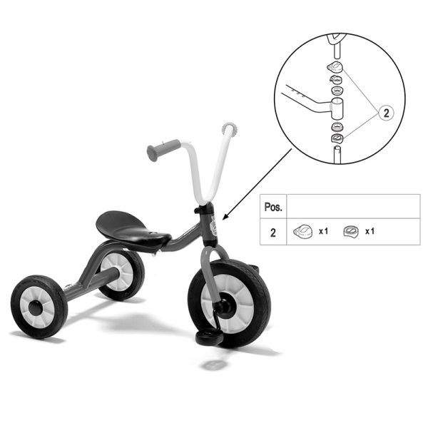 Winther Winther Spare Part: Steering Fork Fitting Mini Viking