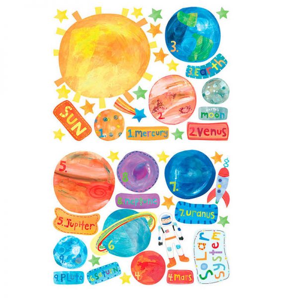Wallies® Solar System Vinyl Decals