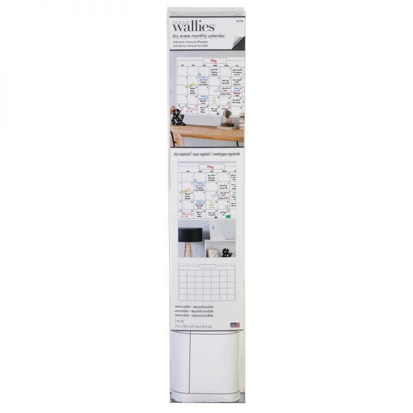 Wallies® Dry Erase Monthly Wall Calendar, 25" x 38"