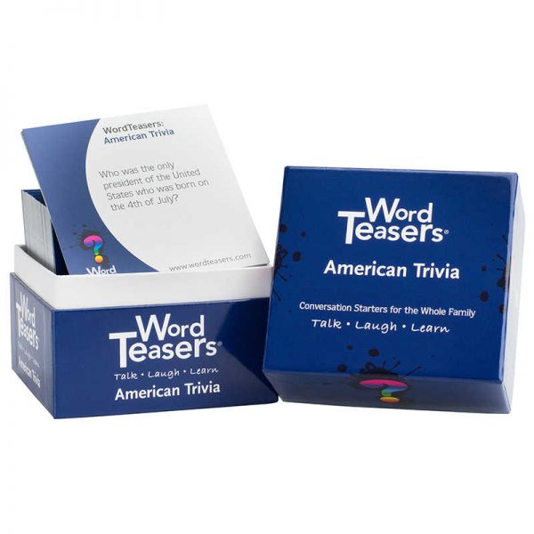 WordTeasers American Trivia Flash Card, 150 Questions