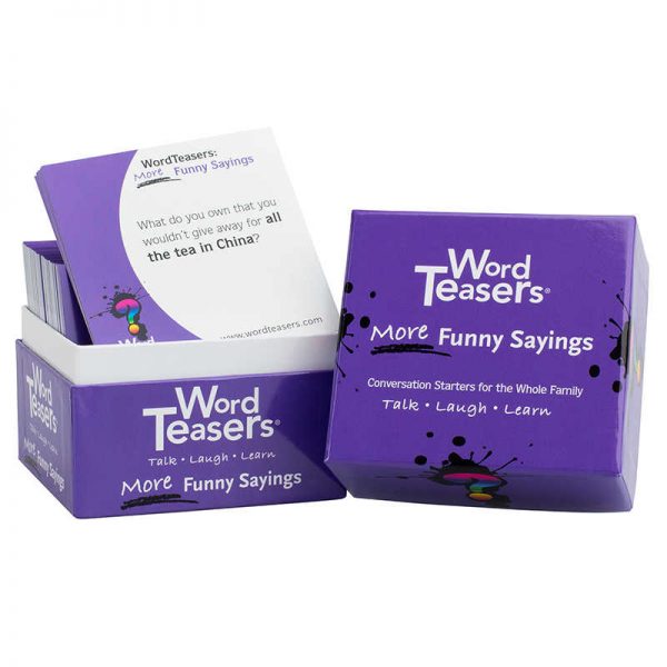 WordTeasers More Funny Sayings Flash Card, 150 Questions