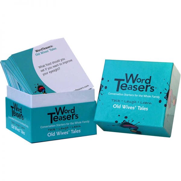 WordTeasers Old Wives' Tales Flash Card, 150 Questions
