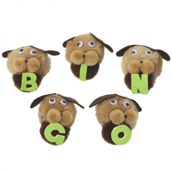 Melody House Bingo Dogs Monkey Mitt® Set, 5 characters