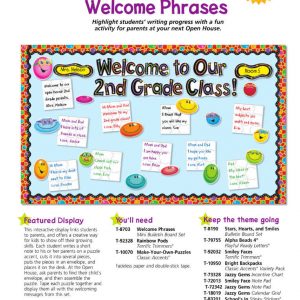 Welcome Phrases Mini Bulletin Boards by TREND enterprises T-8703
