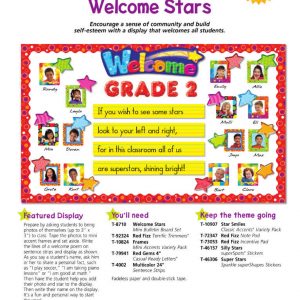 Welcome Stars Mini Bulletin Boards by TREND enterprises T-8710