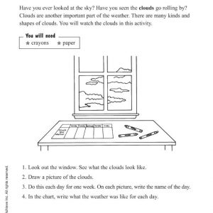 What Kinds of Clouds Do You See? – Clouds Activity by Harcourt Achieve Inc.