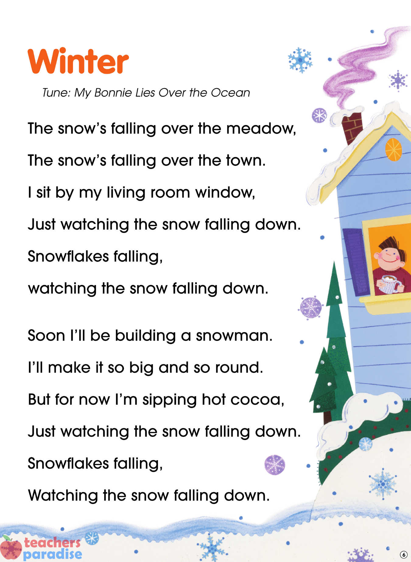 TeachersParadise Scholastic Calendar Time Sing Along Flip Chart and