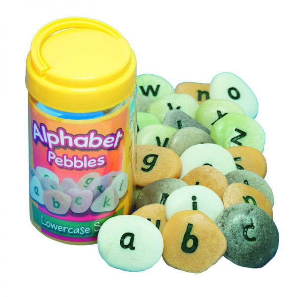 Yellow Door Lowercase Alphabet Pebbles, Set of 26